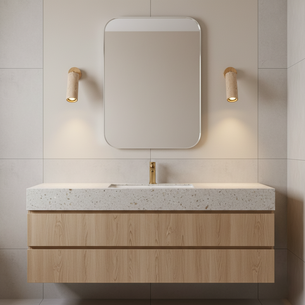 Mireille Travertine Wall Lamp — product view 6