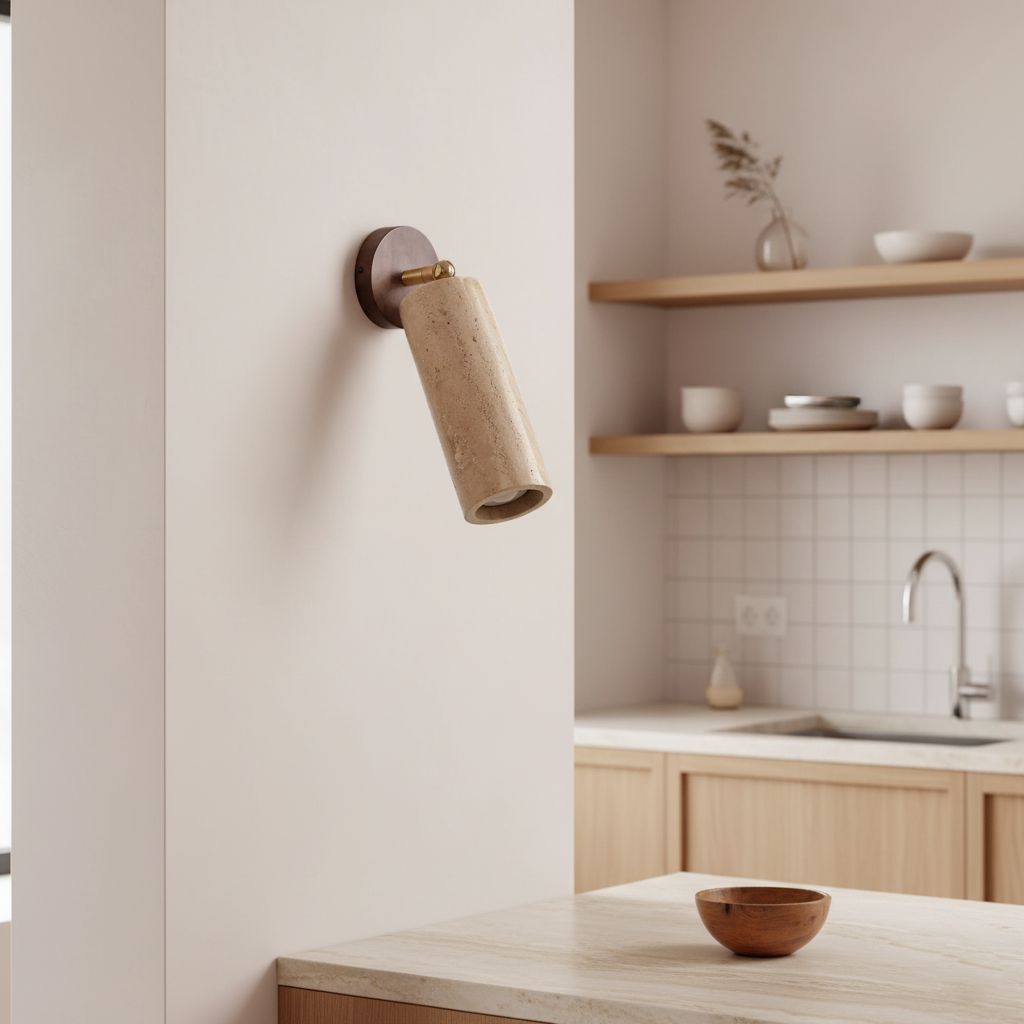 Mireille Travertine Wall Lamp — product view 9