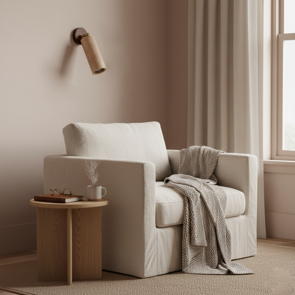 Mireille Travertine Wall Lamp — product view 11