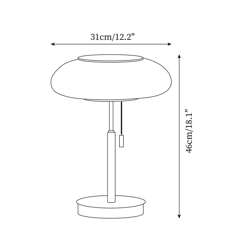 Matsutake Mushroom Glass Table Lamp — product view 5