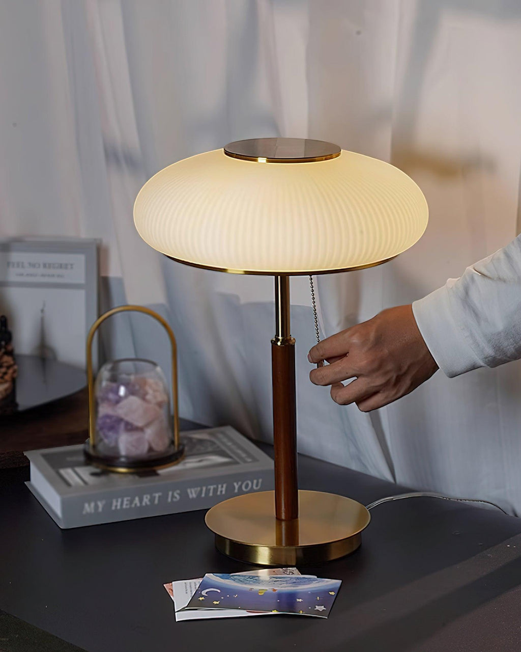 Matsutake Mushroom Glass Table Lamp — product view 9