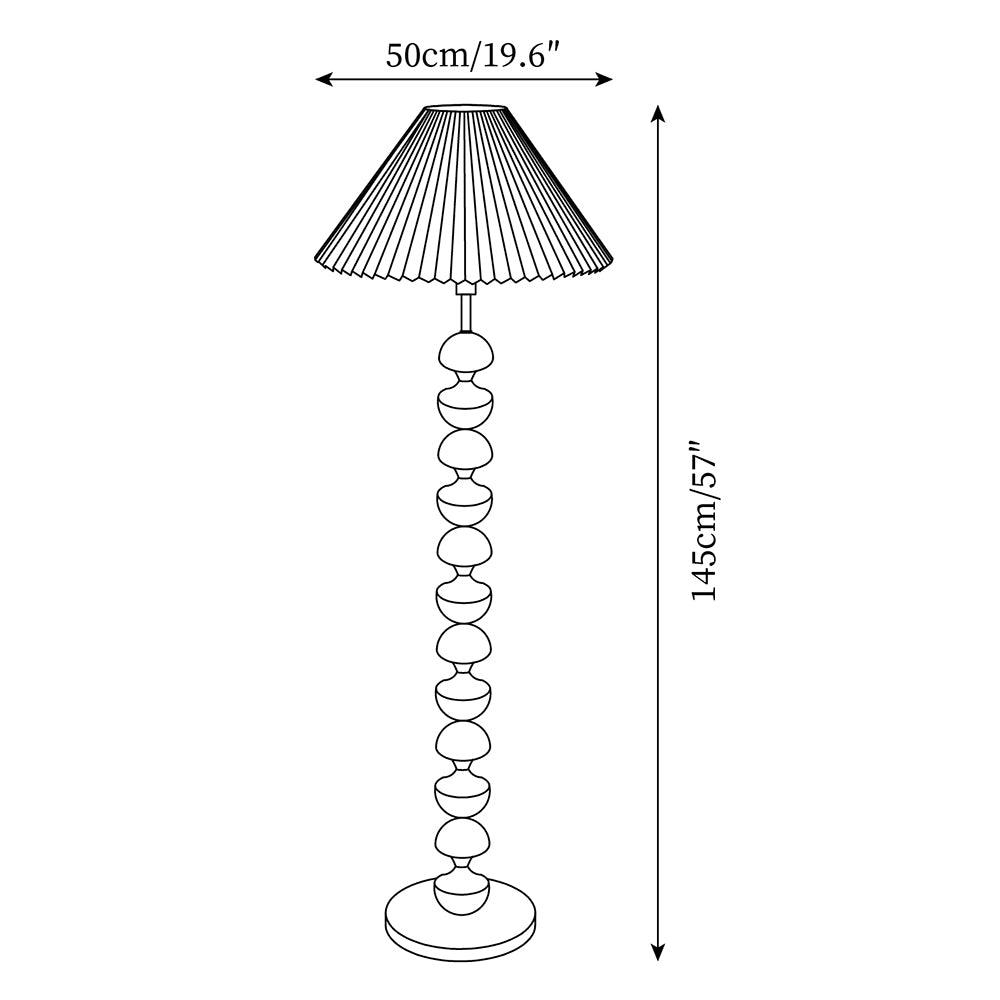 Bobbin Wood Floor Lamp — product view 5