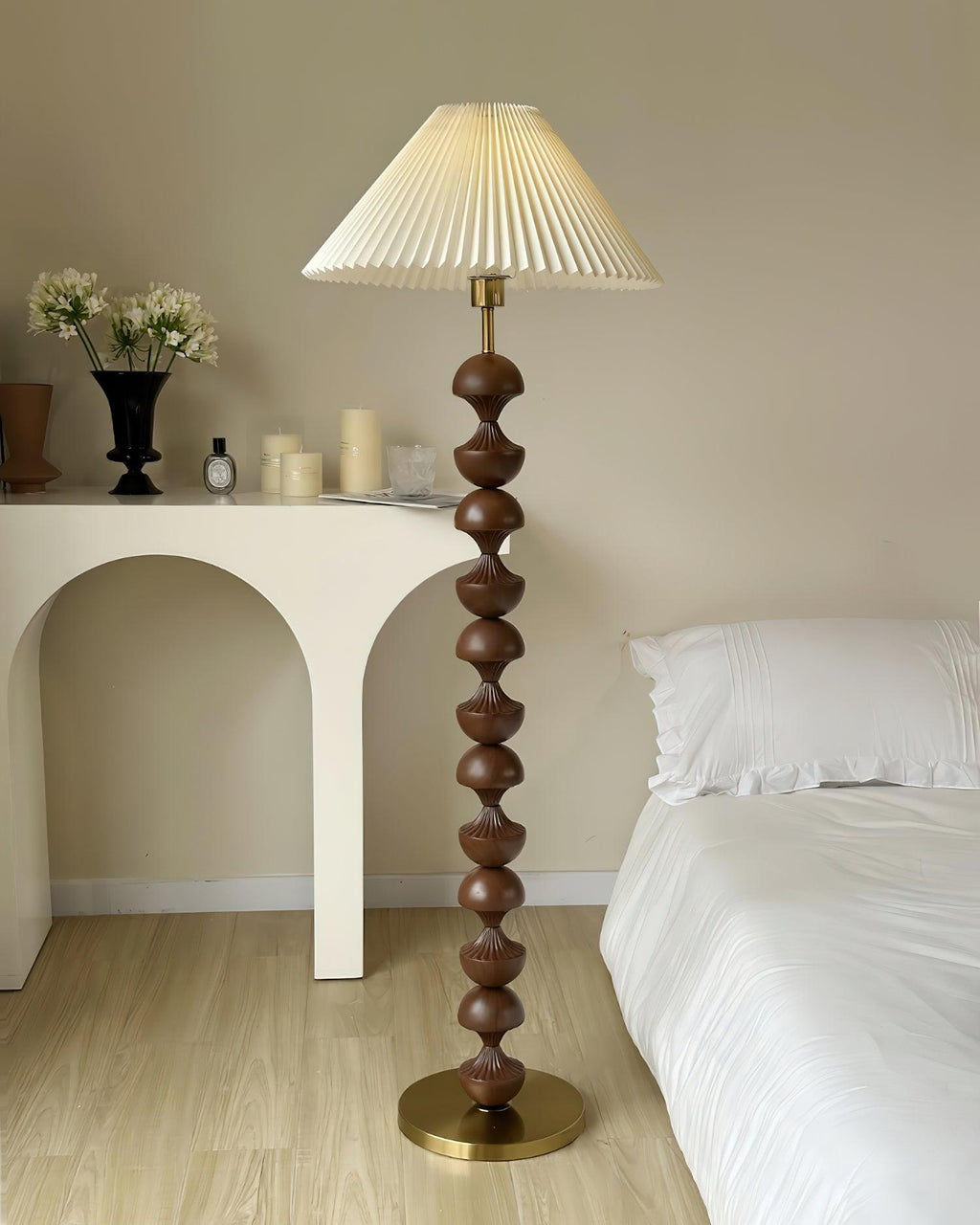 Bobbin Wood Floor Lamp — product view 9