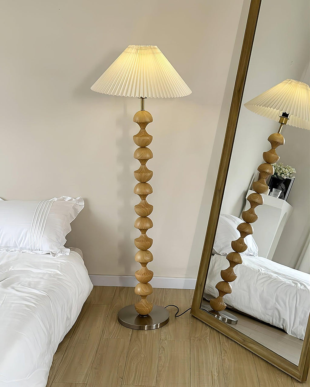 Bobbin Wood Floor Lamp — product view 10