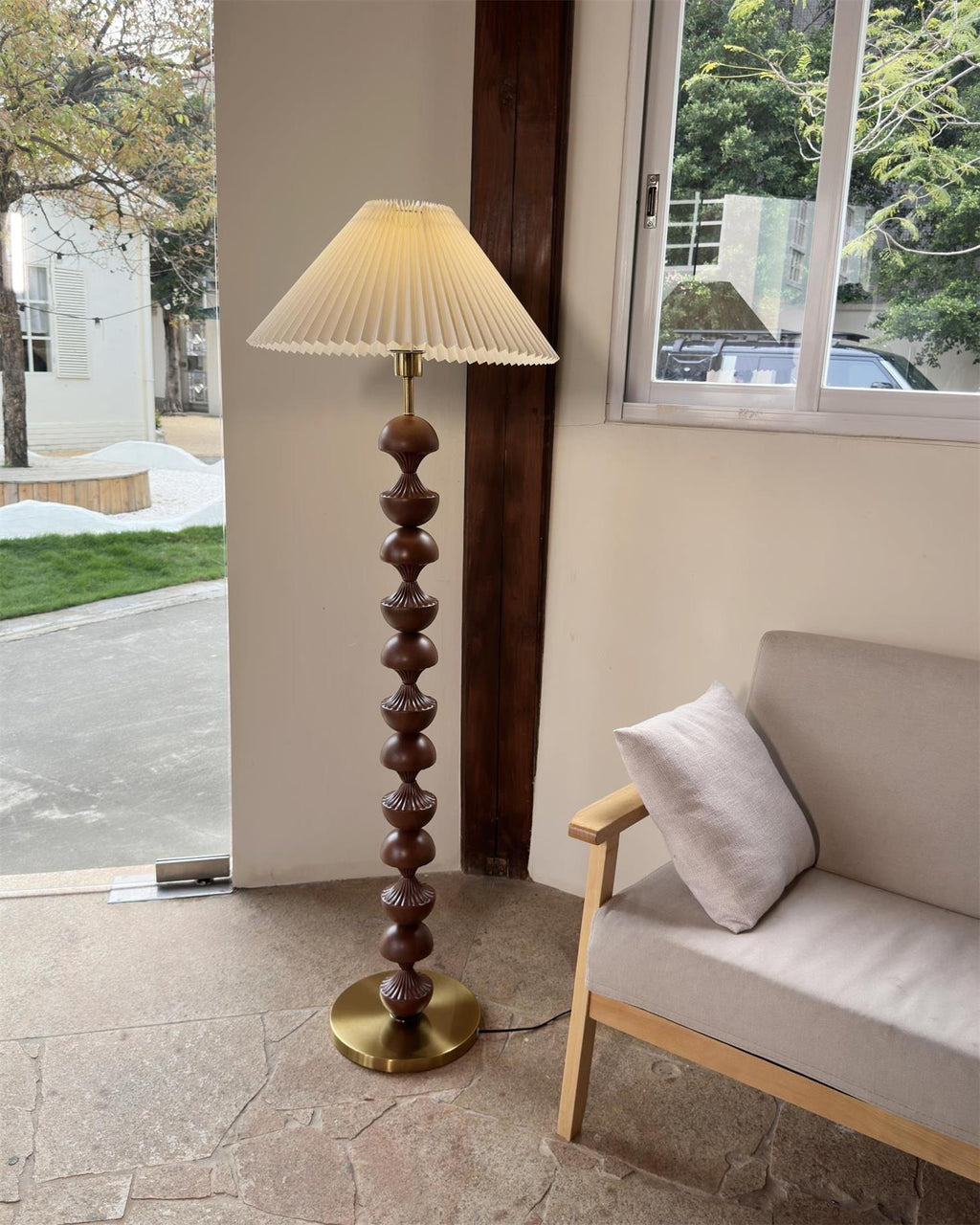 Bobbin Wood Floor Lamp — product view 13