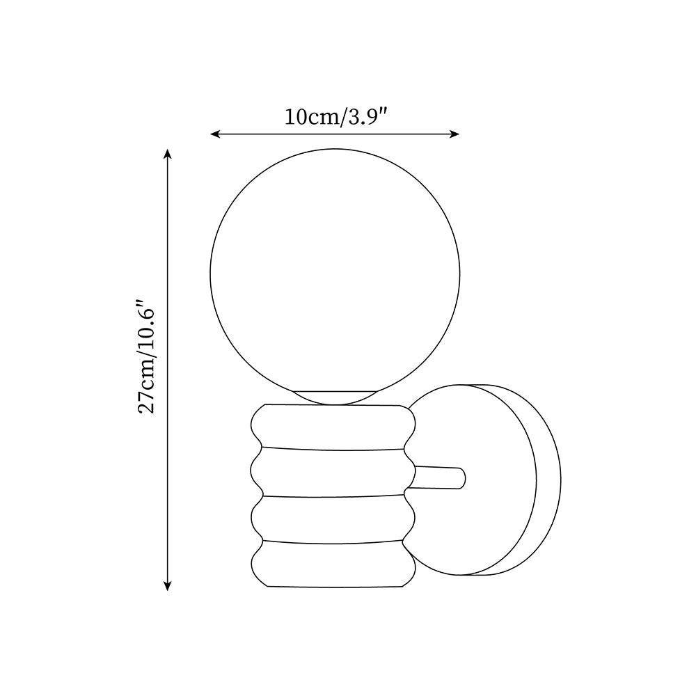 Sena Travertine Wall Lamp — product view 5