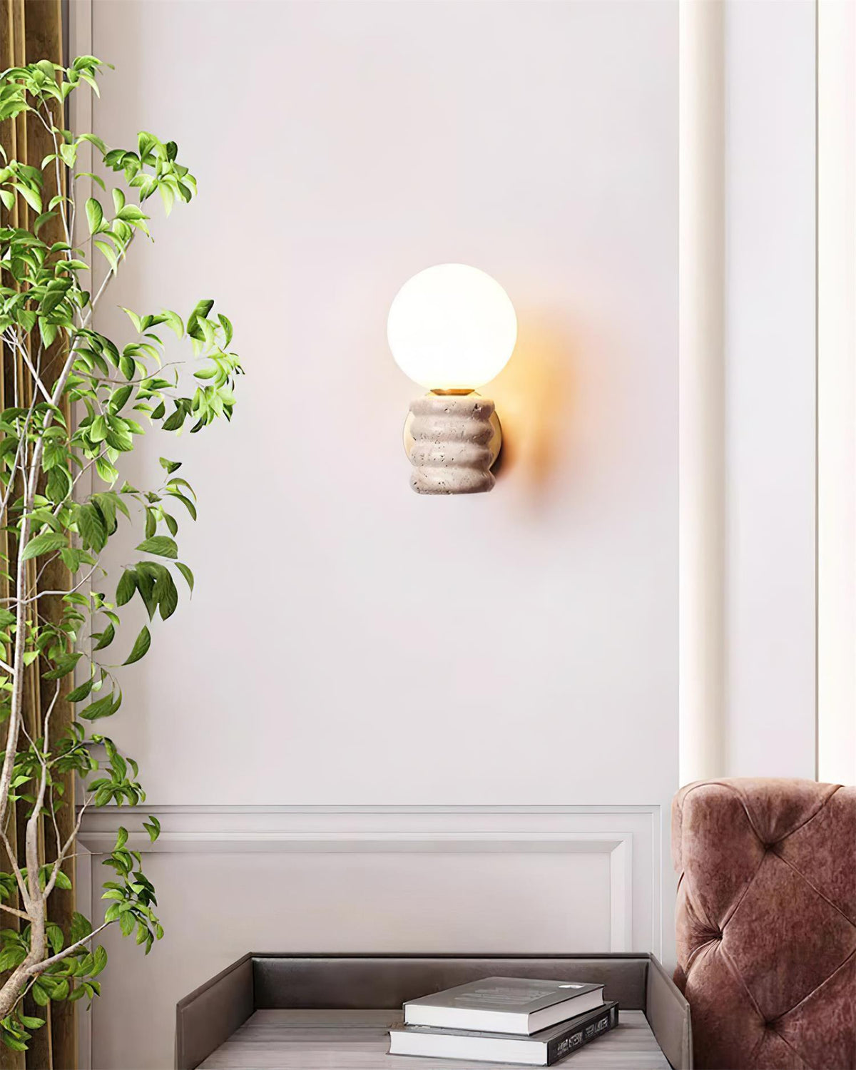 Sena Travertine Wall Lamp — product view 14