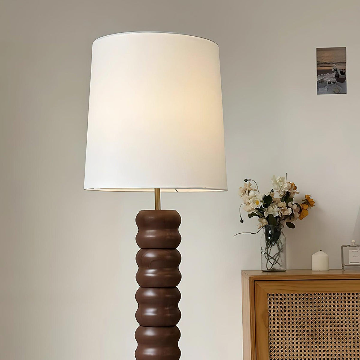 Malayan Wood Floor Lamp — product view 2
