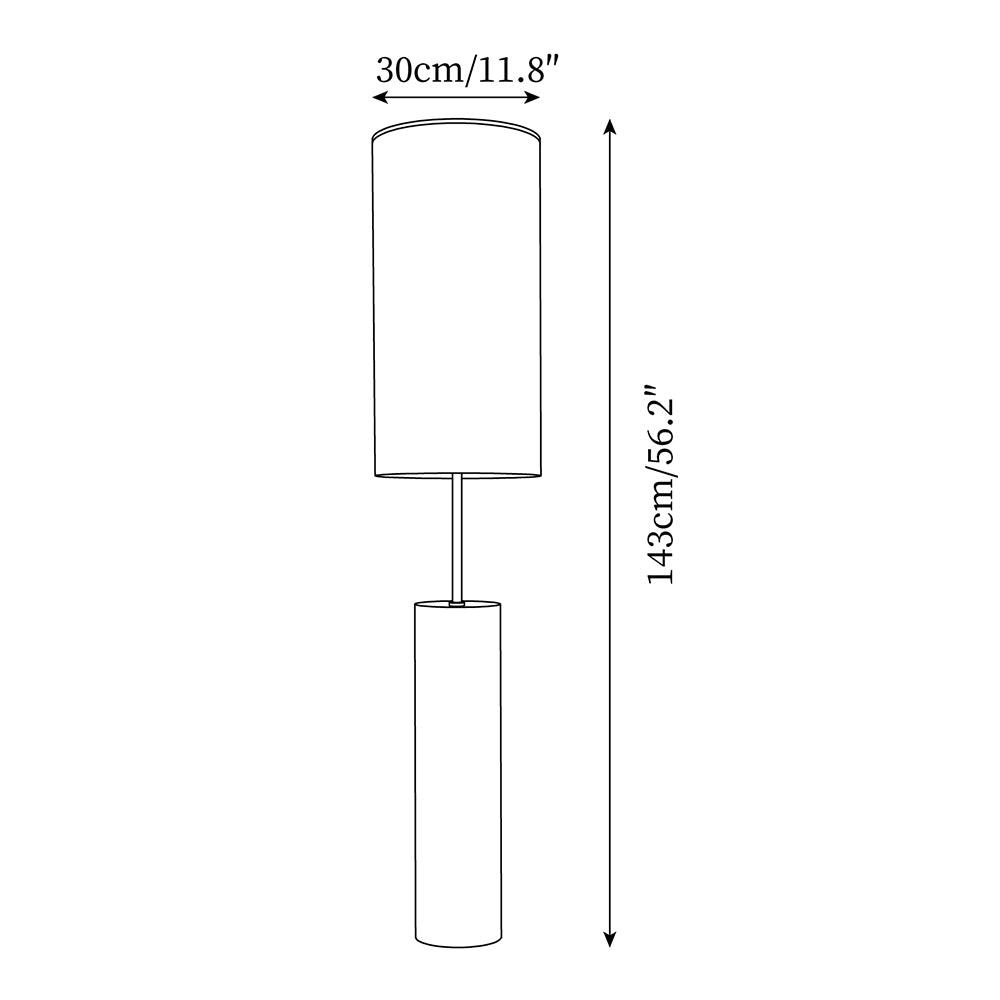 Ollie Floor Lamp 11.8″- 56.2″ — product view 5