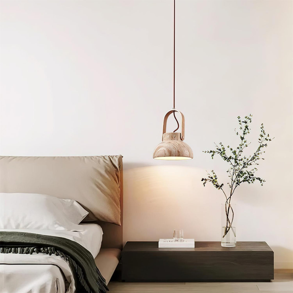 Nissa Travertine Pendant Lamp — product view 2