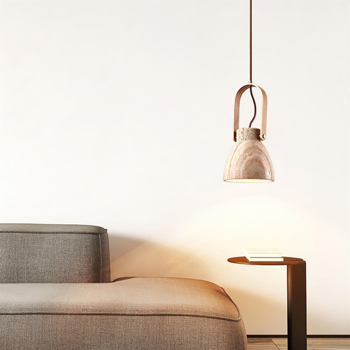 Nissa Travertine Pendant Lamp — product view 18