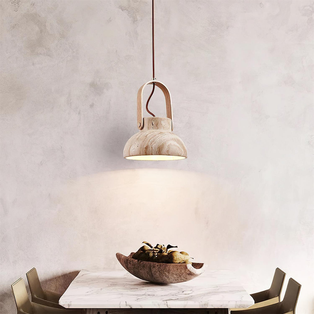 Nissa Travertine Pendant Lamp — product view 21