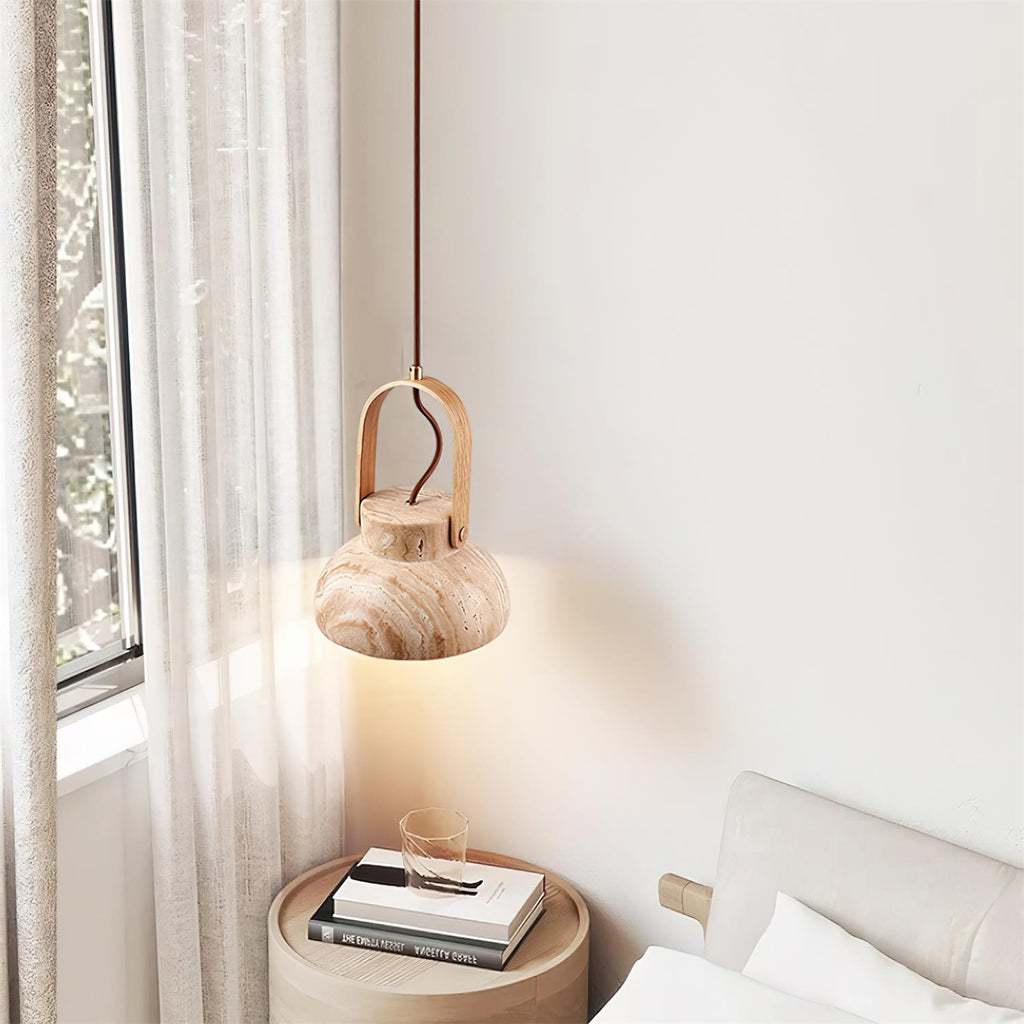 Nissa Travertine Pendant Lamp — product view 22