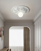Silver Glass Ceiling Light — product view 6