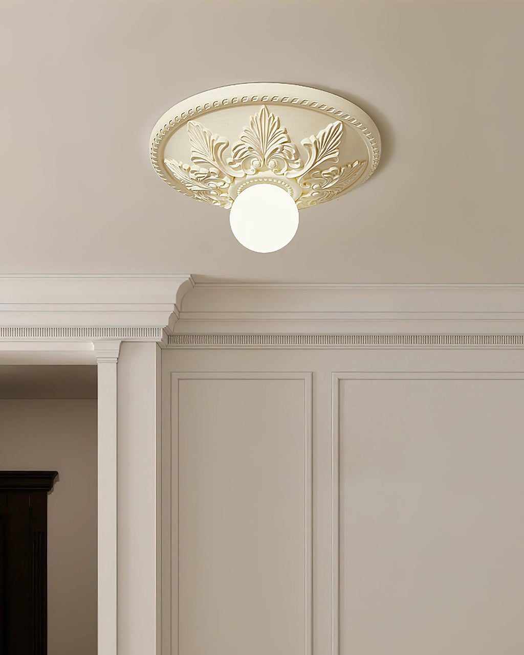 Silver Glass Ceiling Light — product view 8