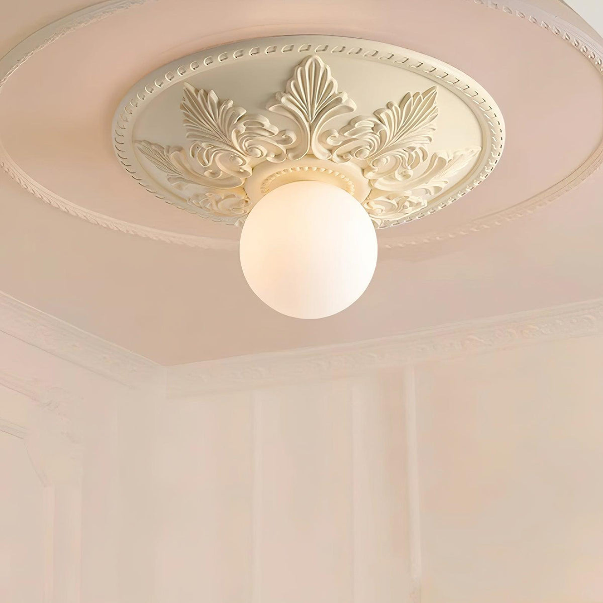 Silver Glass Ceiling Light — product view 18