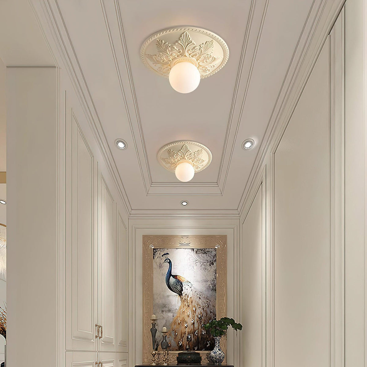 Silver Glass Ceiling Light — product view 20