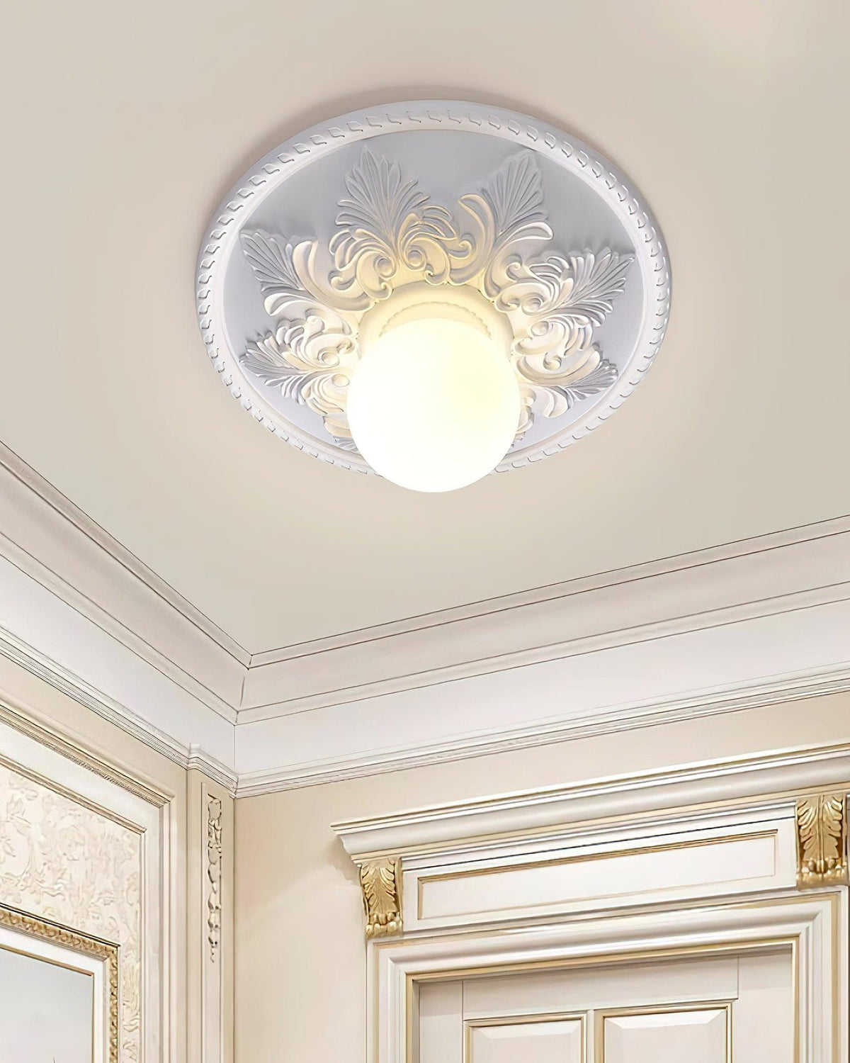 Silver Glass Ceiling Light — product view 22