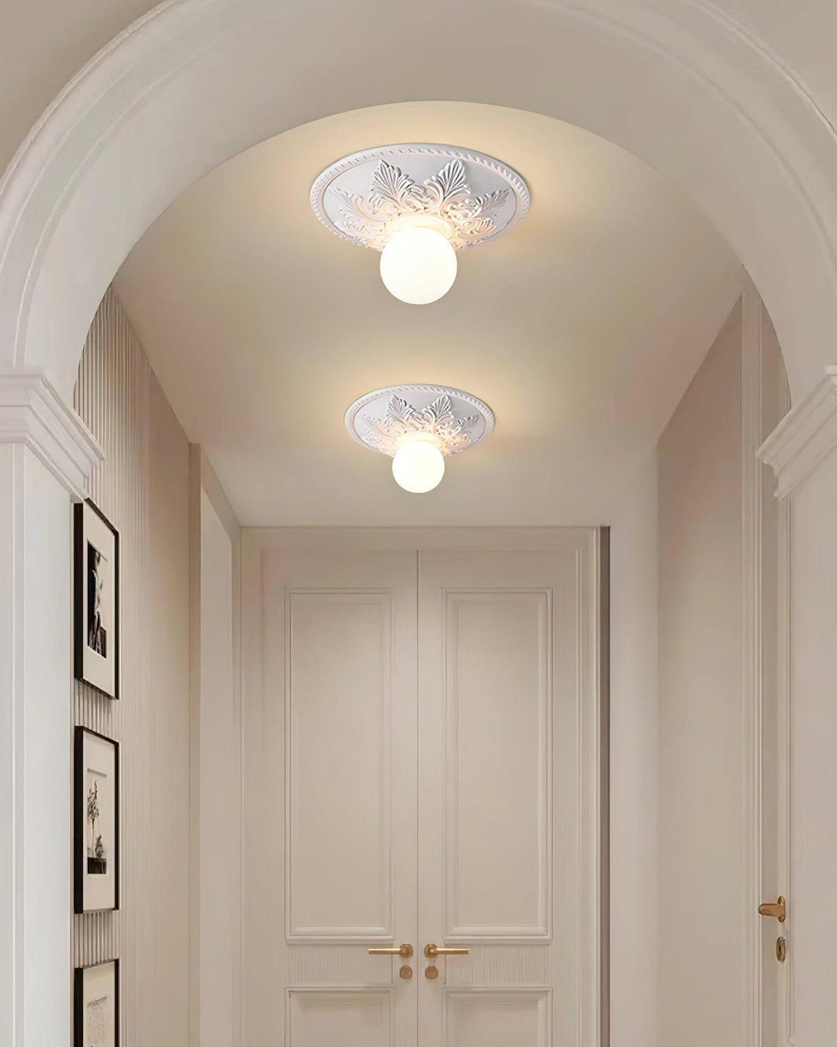 Silver Glass Ceiling Light — product view 24