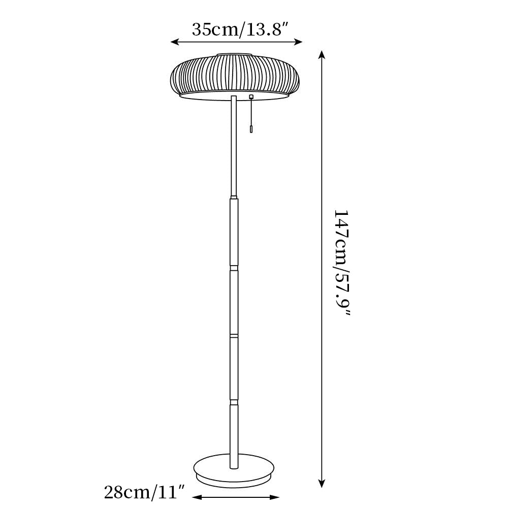 Matsutake Mushroom Glass Floor Lamp — product view 3