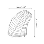 Rice Paper Table Lamp R25 — product view 5