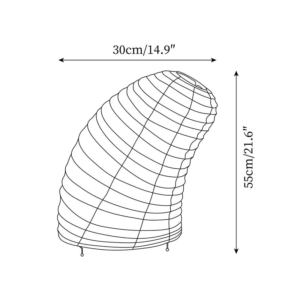 Rice Paper Table Lamp R25 — product view 5