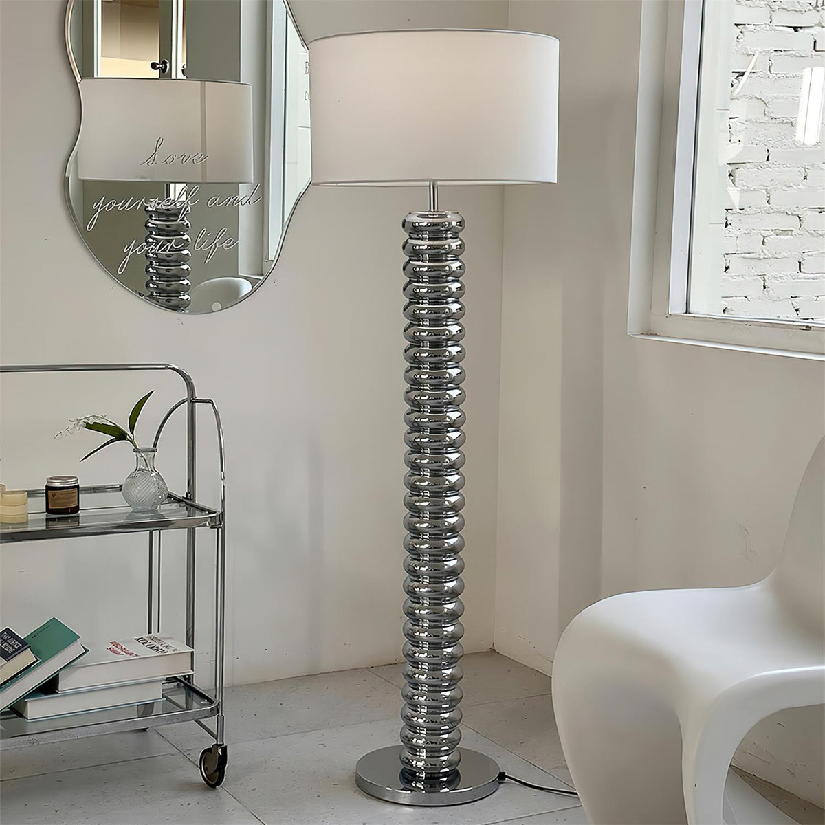 Tula Twist Wood Floor Lamp — product view 2