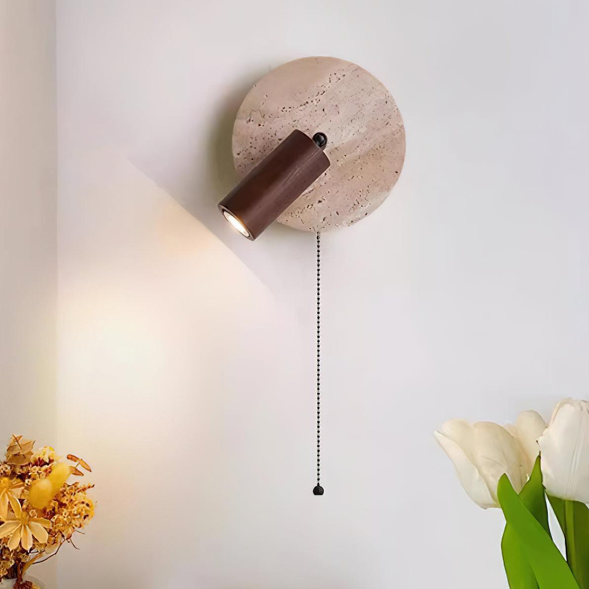Miadi Travertine Wall Lamp — product view 3