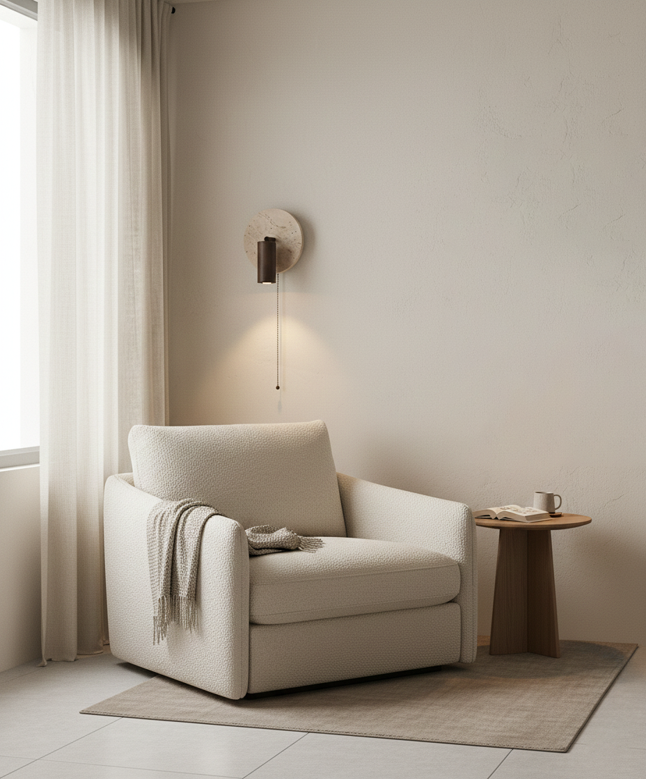 Miadi Travertine Wall Lamp — product view 10