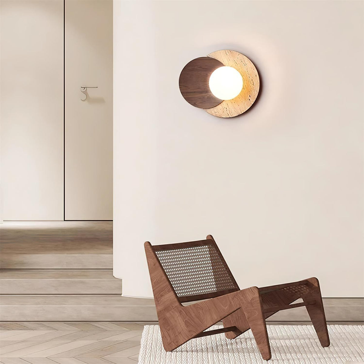 Ozora Travertine Wall Lamp — product view 2