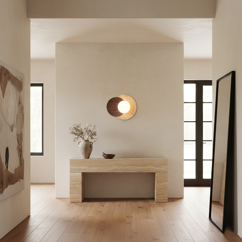 Ozora Travertine Wall Lamp — product view 7