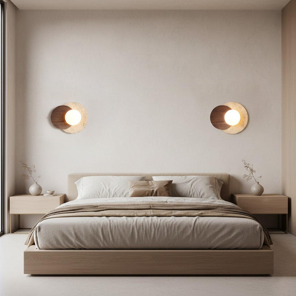 Ozora Travertine Wall Lamp — product view 8