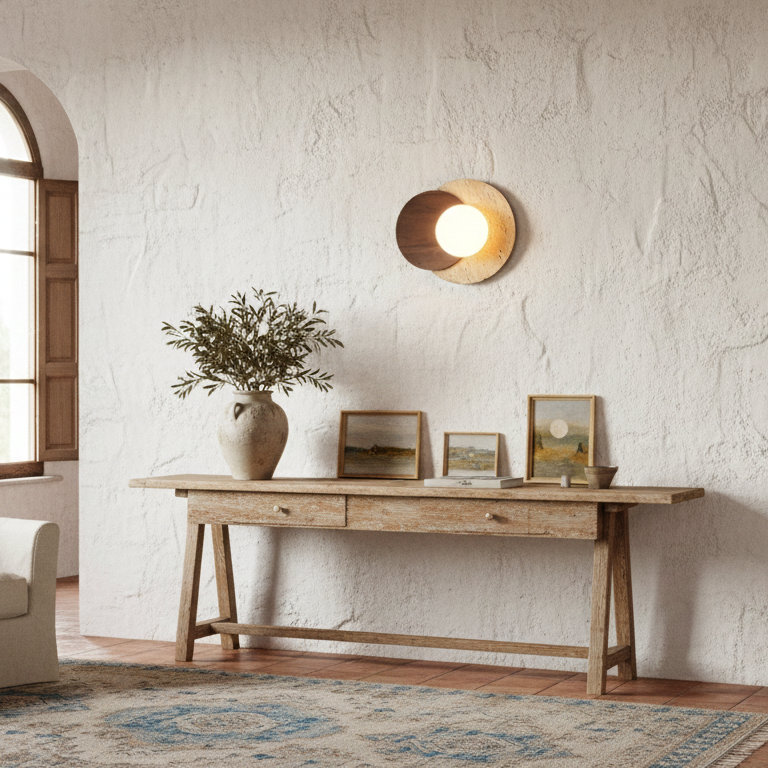 Ozora Travertine Wall Lamp — product view 12