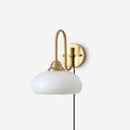 Nova Brass Plug In Wall Light — product view 1