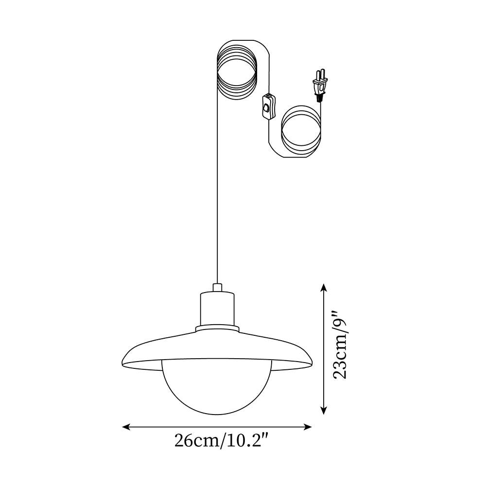 Corpin Plug In Pendant Lamp — product view 6