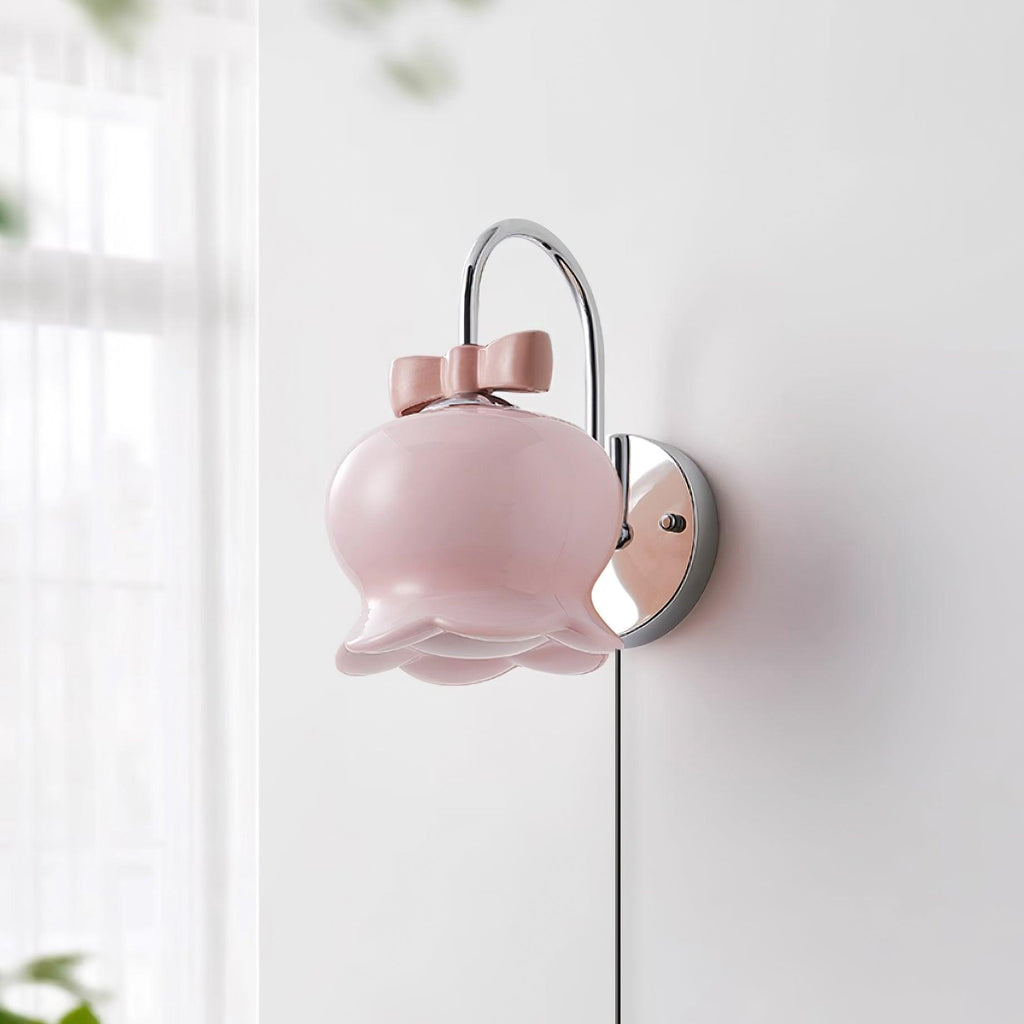 Millie Bells Plug In Glass Wall Lamp — product view 4