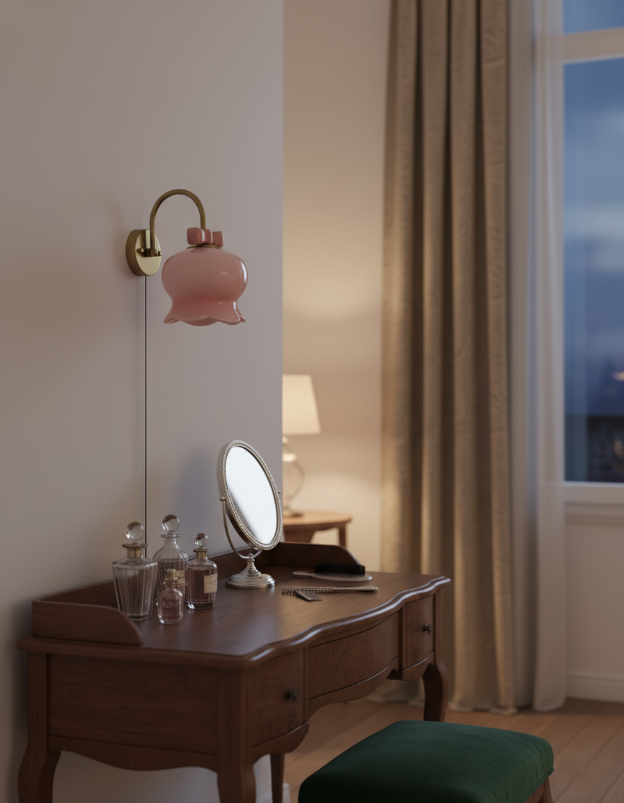Millie Bells Plug In Glass Wall Lamp — product view 10