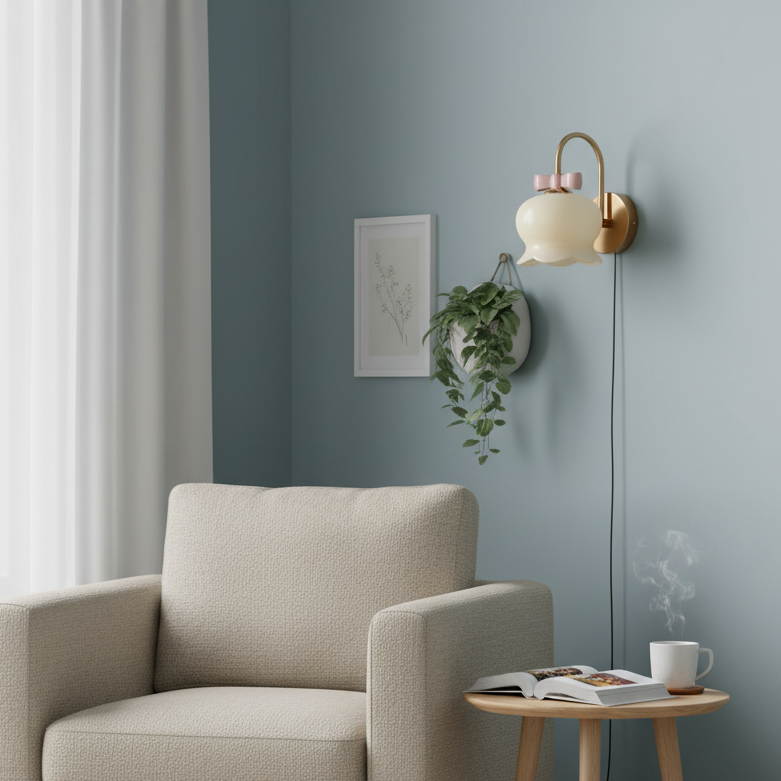 Millie Bells Plug In Glass Wall Lamp — product view 11