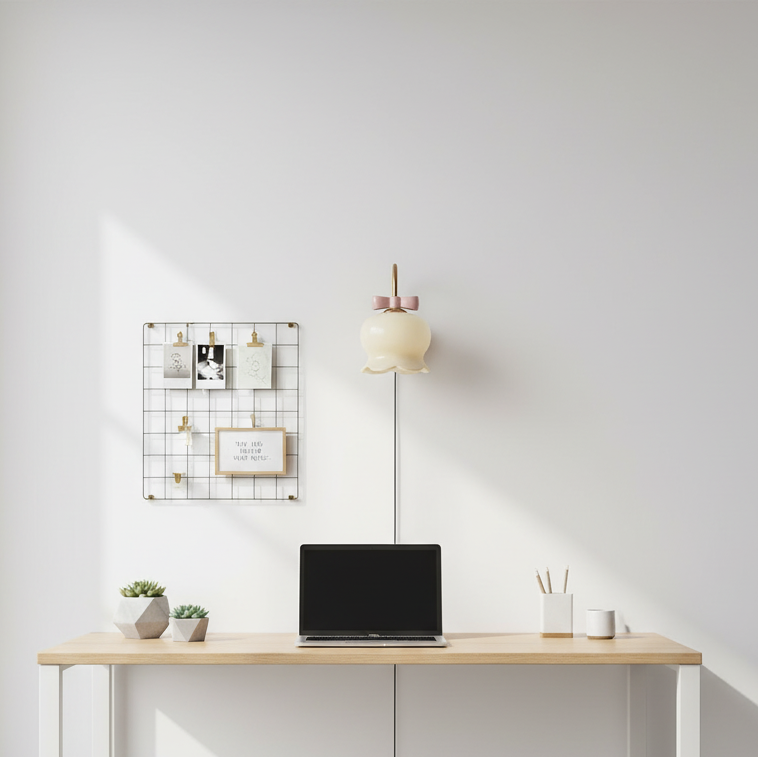 Millie Bells Plug In Glass Wall Lamp — product view 12