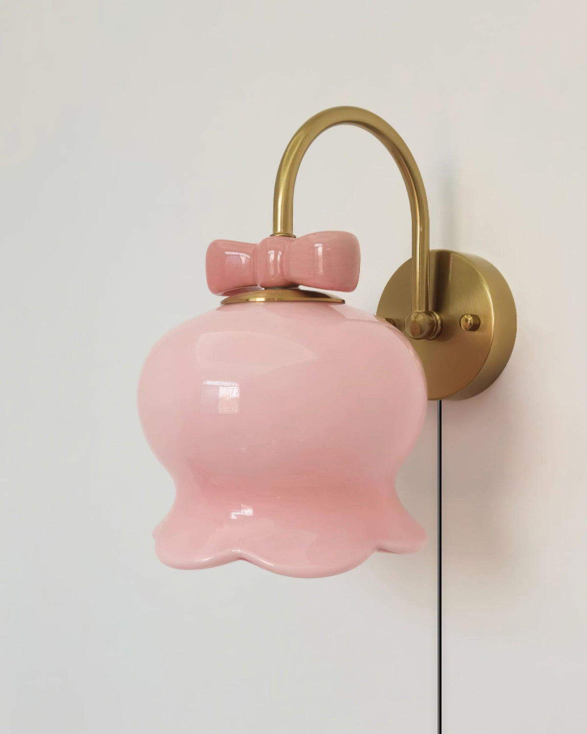 Millie Bells Plug In Glass Wall Lamp — product view 15