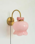 Millie Bells Plug In Glass Wall Lamp — product view 19