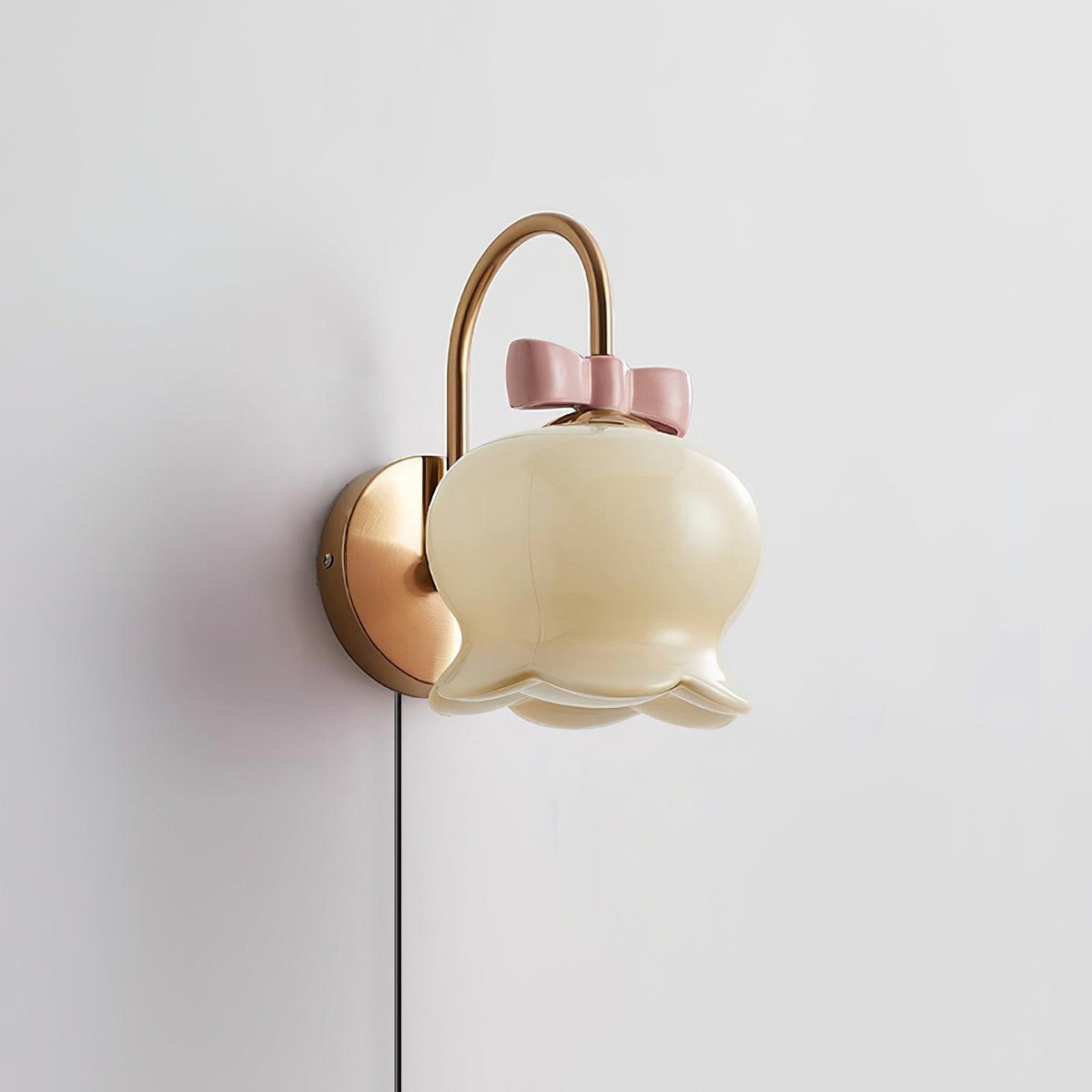 Millie Bells Plug In Glass Wall Lamp — product view 22