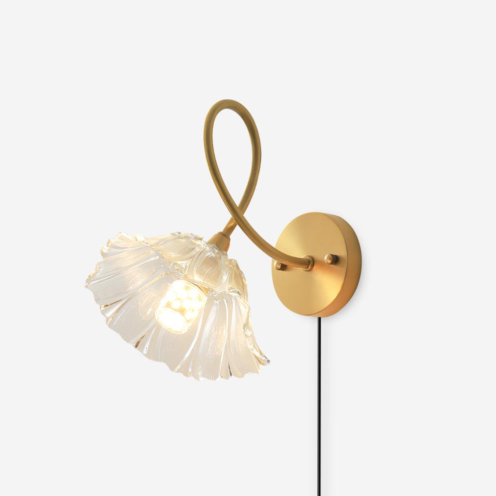 Century Lotus Leaf Plug In Wall Lmap — product view 1