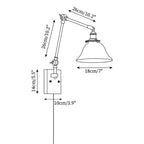 Banker Swing Arm Plug In Wood Wall Light — product view 5