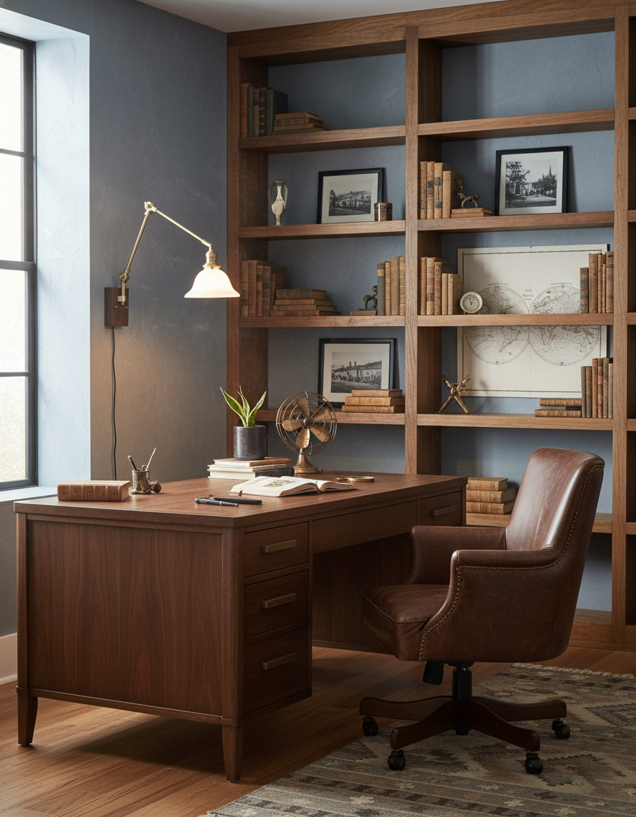Banker Swing Arm Plug In Wood Wall Light — product view 12