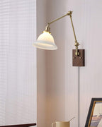 Banker Swing Arm Plug In Wood Wall Light — product view 13