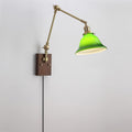 Banker Swing Arm Plug In Wood Wall Light — product view 22