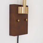 Banker Swing Arm Plug In Wood Wall Light — product view 30