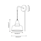 Rockford Plug In Glass Wall Lamp — product view 24