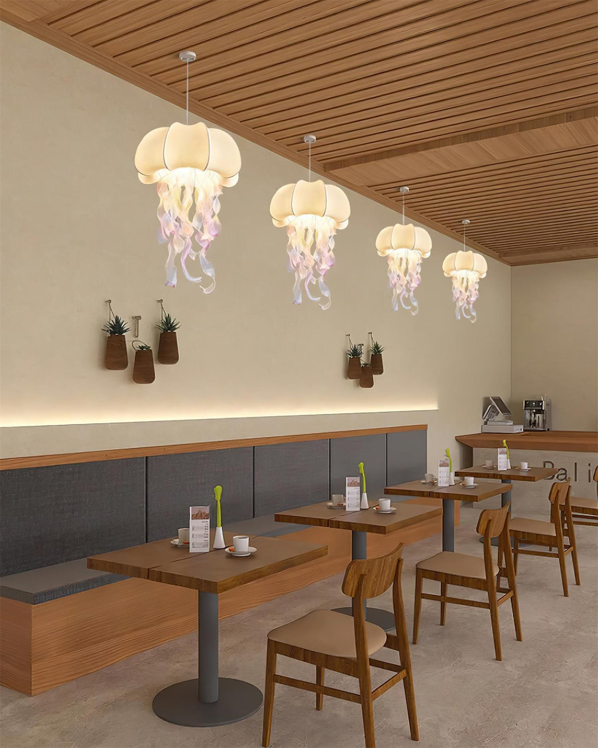 Jellyfish Fabric Pendant Lamp — product view 4